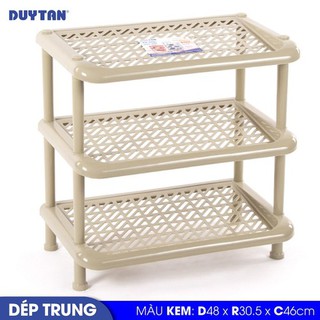 Kệ dép nhựa Trung duy tân 3 Tầng ( KT : 48 x 30.5 x 46 cm )