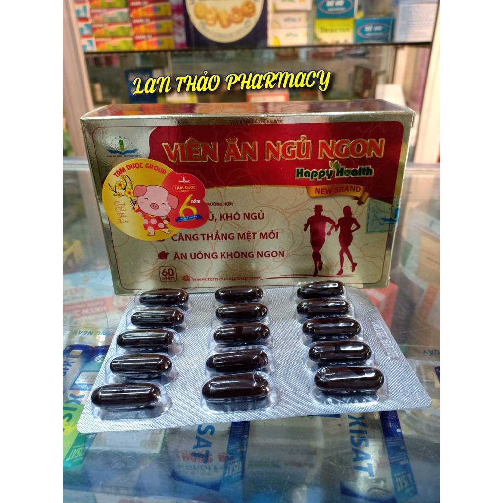 VIÊN ĂN NGON NGỦ NGON HAPPY HEALTH CHÍNH HÃNG HỘP 60 VIÊN