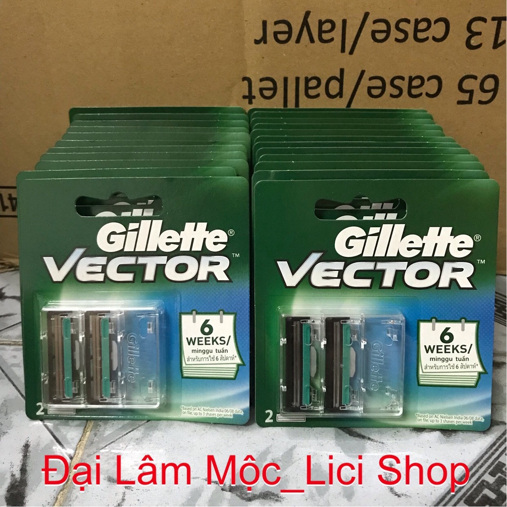 Lưỡi cạo râu Gillette Vector +4 và +2