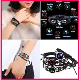 Vòng đeo tay 12 Cung Hoàng Đạo❤️FREESHIP❤️,Mang lại sự May Mắn năm 2020.Nhập Mã [Cung Hoàng Đạo] giảm 3-10k-Vòng Đeo T