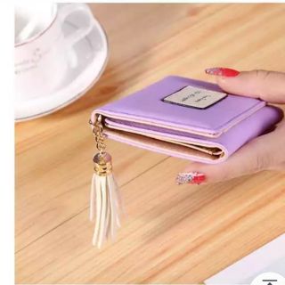 Ví nữ cầm tay mini holo tím