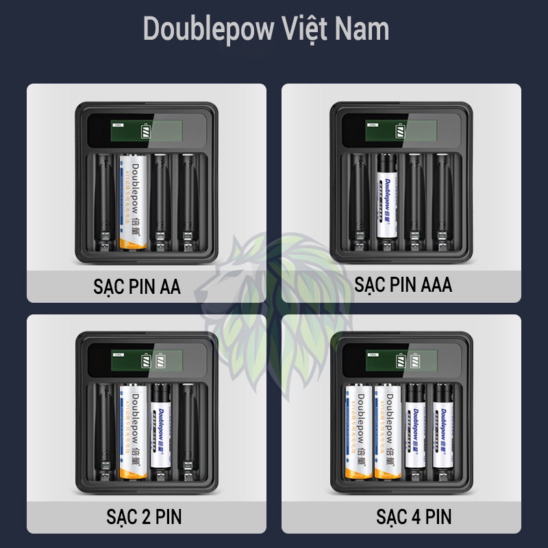 Pin Sạc AA AAA Doublepow Mới 2022 UKL575 Cho Micro, Loa, Chuột Vi Tính, Đồ Chơi, Đồng Hồ, Máy Ảnh, Đèn Flash