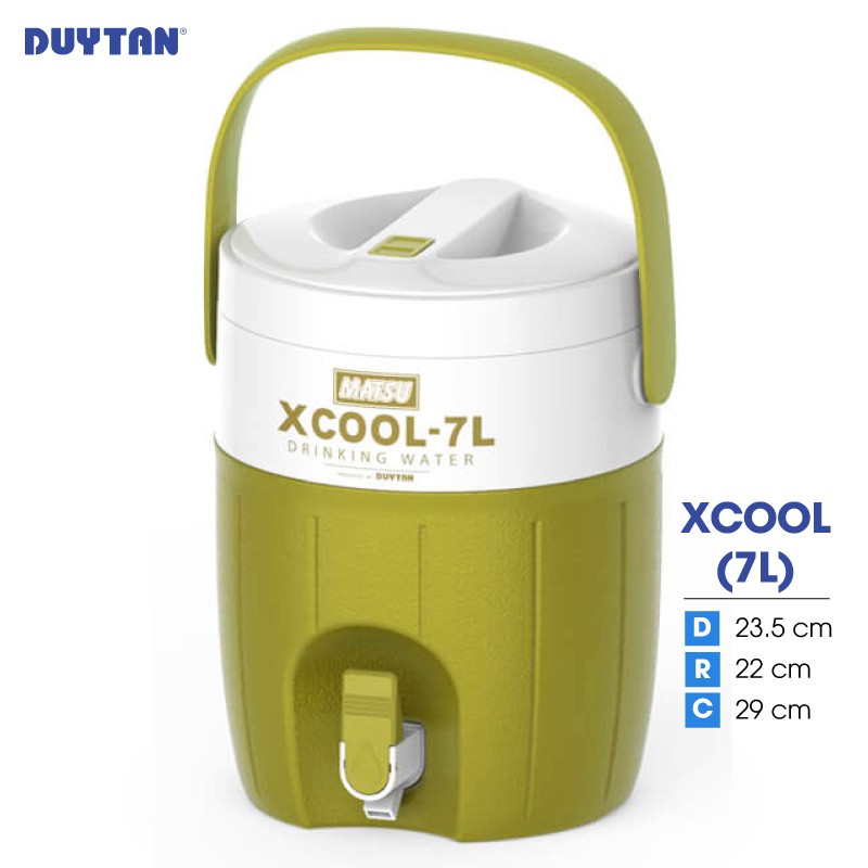 Bình đá giữ nhiệt nhựa DUY TÂN Xcool 7 lít (23.5 x 22 x 29 cm) - 05257