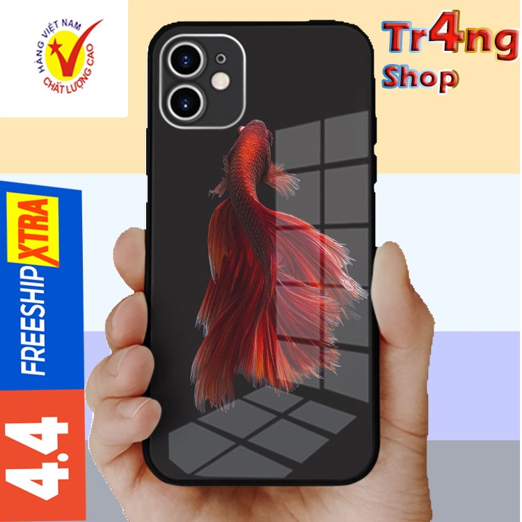 Ốp kính cường lực hình Cá Nice Fish đẹp chao đảo cho dòng Iphone từ 5 đến 12 OK-BET20210035