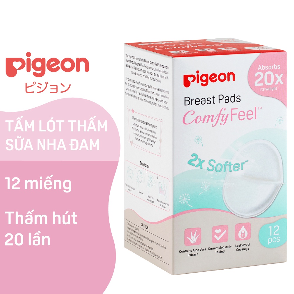 Tấm lót thấm sữa Pigeon 12 miếng / 30 miếng / 50 miếng