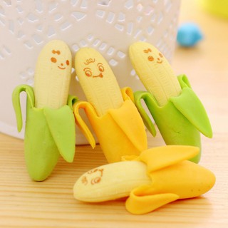 1 set gôm hình quả chuối vui vẻ