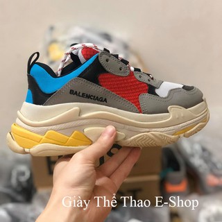 [ Full Box + Túi + Freeship ] Giày Thể Thao Nam Nữ Balen TripS Xanh Đỏ