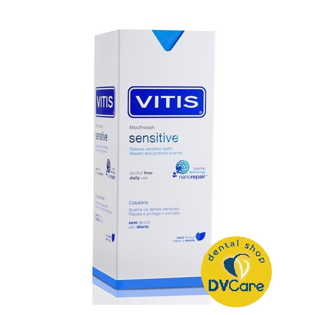 Nước súc miệng VITIS SENSITIVE ngừa ê buốt, dành cho răng nhạy cảm 500ml