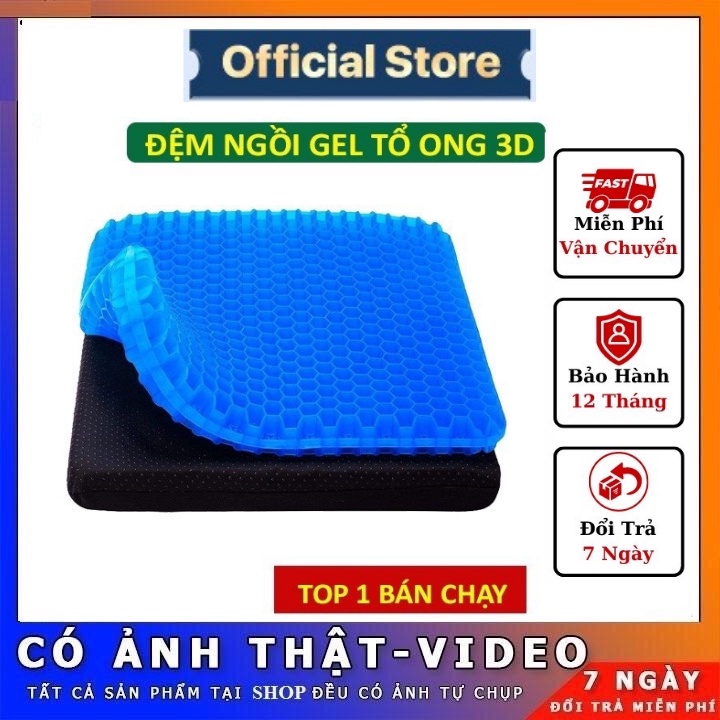 Đệm Ngồi 3D Thoáng Khí⚡️𝐅𝐑𝐄𝐄 𝐒𝐇𝐈𝐏⚡️ Đột Phá Mới MAGIC CUSHION Thoáng Khí Tuần Hoàn Cho Người Ngồi Lâu | BH 1 Năm