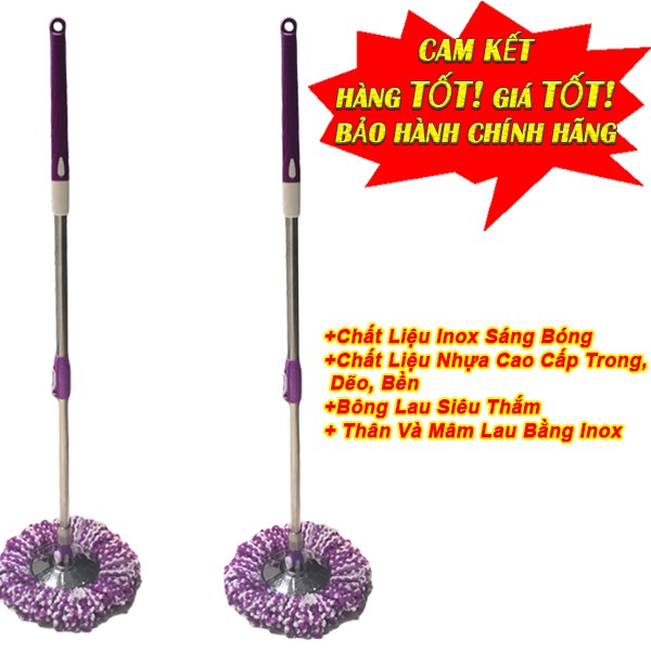 CÂY LAU NHÀ 360 INOX SIÊU BỀN GIÁ SIÊU SỐC