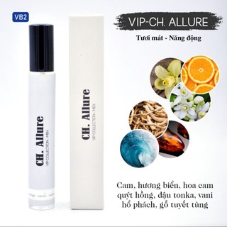 Tinh Dầu Nước Hoa nam CH Allure Sport 12ml. Tươi mát, thể thao. Chai dạng lăn/dạng xịt