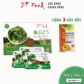 Rong nho tươi tách nước Khánh Hòa DT FOOD  1 hộp/3 gói 105g - Rong nho tươi nha trang công nghệ Nhật Bản