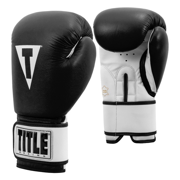 Găng tay boxing Title Prime Leather Super Bag Gloves 2.0 - Black/White