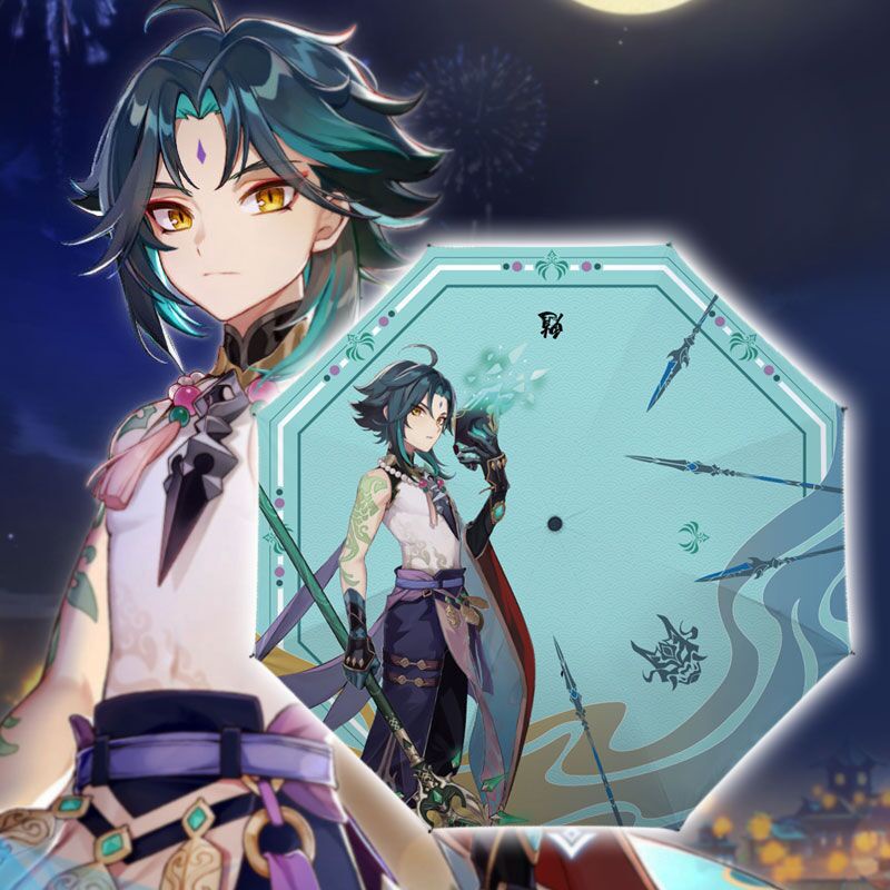 Dù Che Nắng In Hình Game Genshin Impact Có Thể Gấp Gọn Tiện Dụng