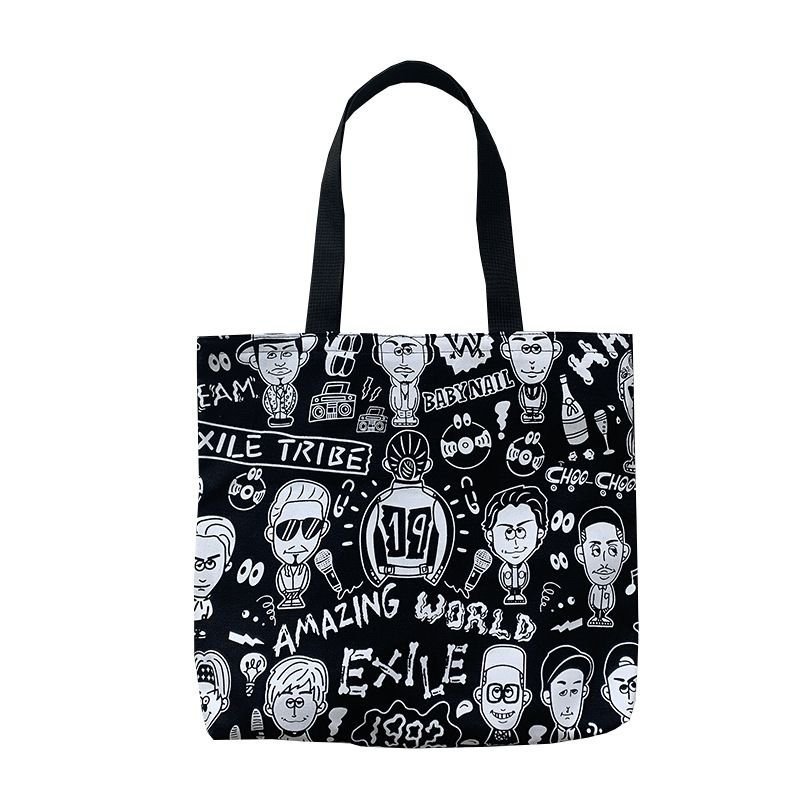 Túi tote túi vải canvas phong cách Hàn quốc, có khóa miệng ngăn phụ bên trong tiện dụng-Haka store