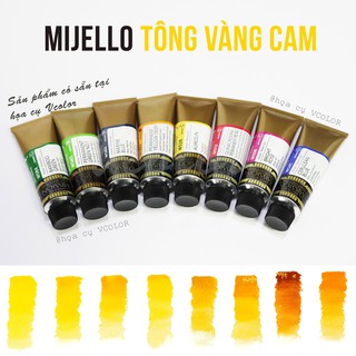 [Rẻ Nhất] Mijello 15ml Mijello Gold Lẻ, Mijello Pan 1ml Pocket Chiết - Tông Vàng Cam