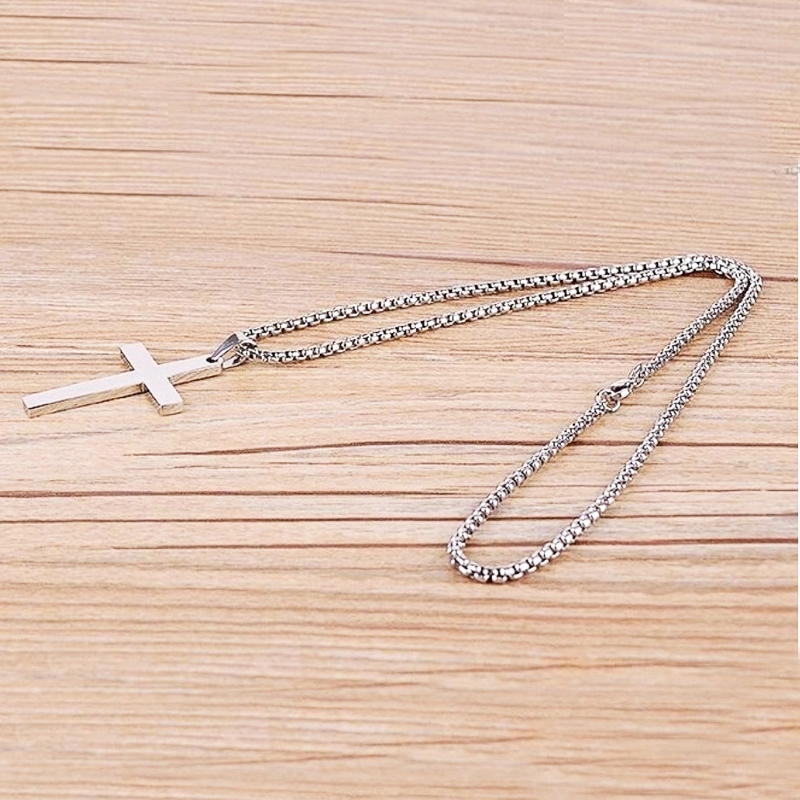 [ 1 Pc Pack ] [ Women Men Cross Pendant Necklaces ] [ Stainless Steel material ]