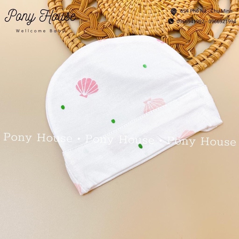 Mũ cotton lạnh siêu mềm cho bé sơ sinh -7kg