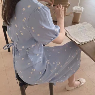 Daisy blue pastel dress