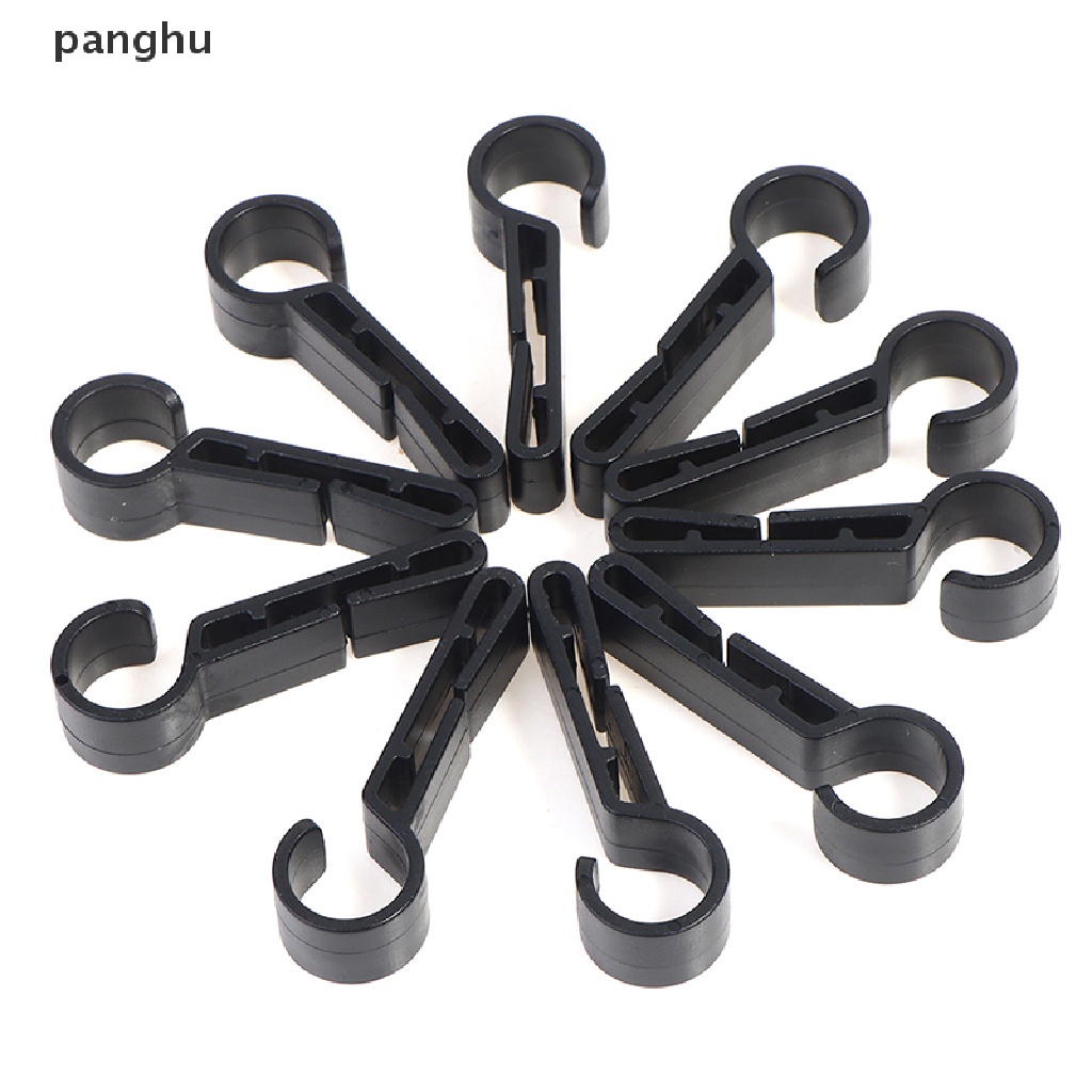 Set 10 Kẹp Nhựa Màu Đen Gắn Đèn Pha Mũ Bảo Hiểm