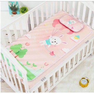 Chiếu lụa điều hòa 3D kèm gối cho bé