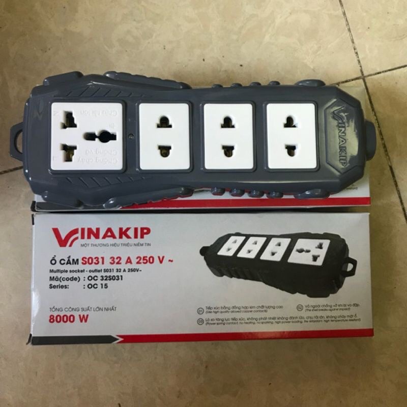 Ổ cắm Vinakip siêu chịu tải 8000w