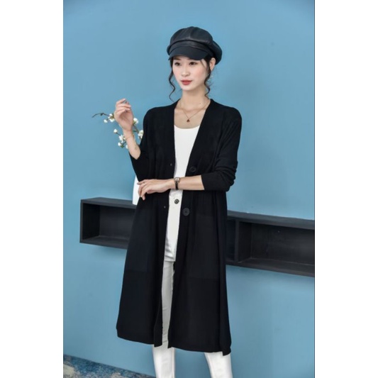 Áo khoác cardigan len dáng dài hàng đẹp mẫu mới.