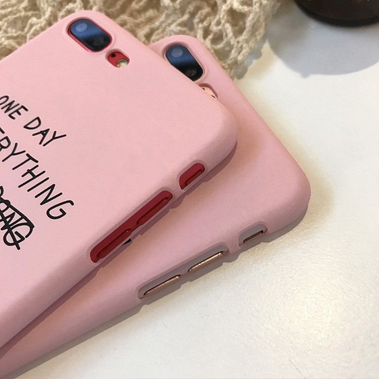 Ốp lưng điện thoại nhựa cứng iPhone5 5s 6 6s 7 8 6plus 8plus Case Plushồng có chữ | BigBuy360 - bigbuy360.vn