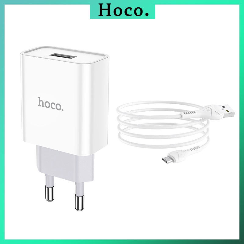 Bộ Củ sạc + cáp sạc Hoco C81A chính hãng sạc nhanh an toàn cho điện thoại Android,Iphone