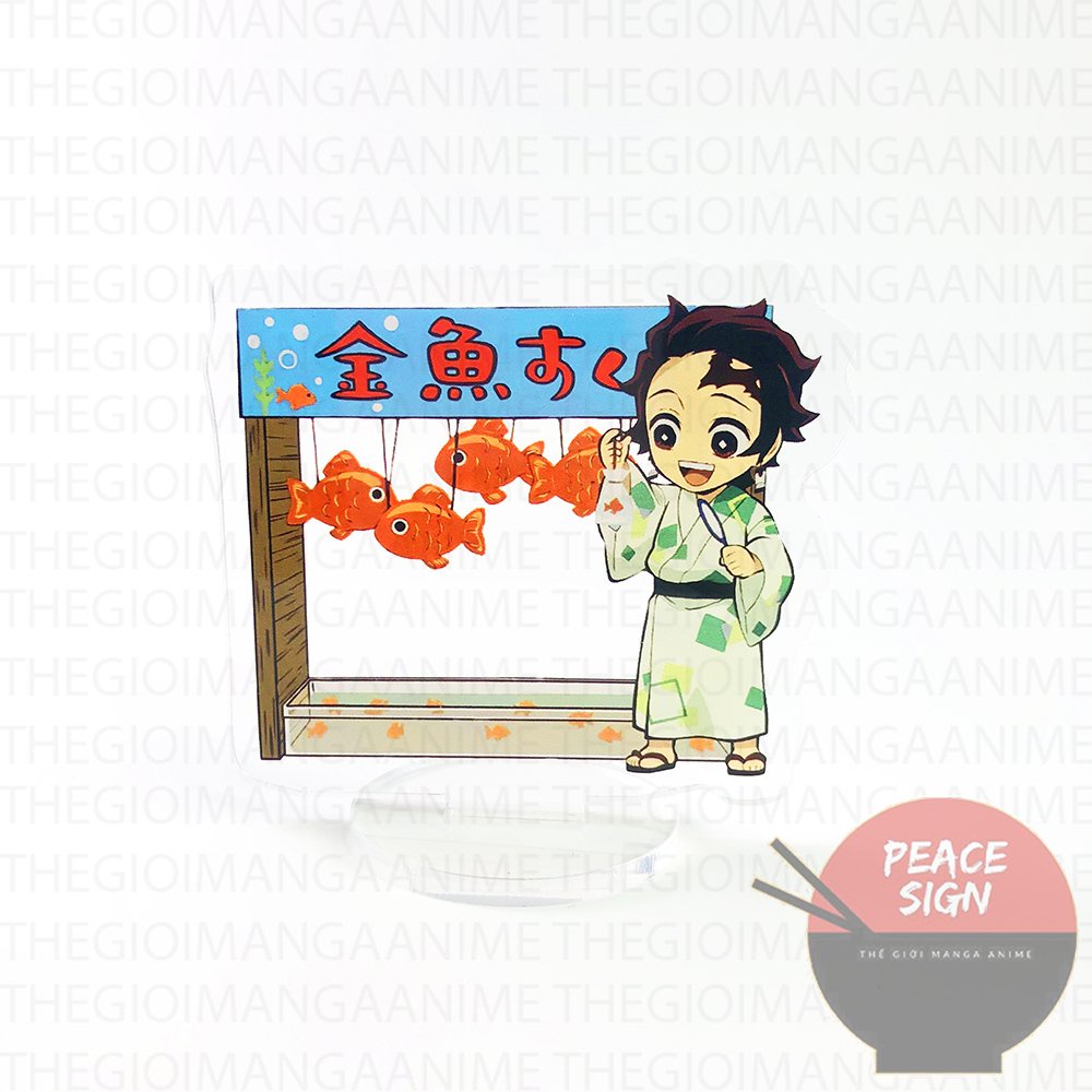Standee KIMETSU NO YAIBA Thanh gươm diệt quỷ ver HÀNG QUÁN mini anime mica chibi trang trí trưng bày mô hình