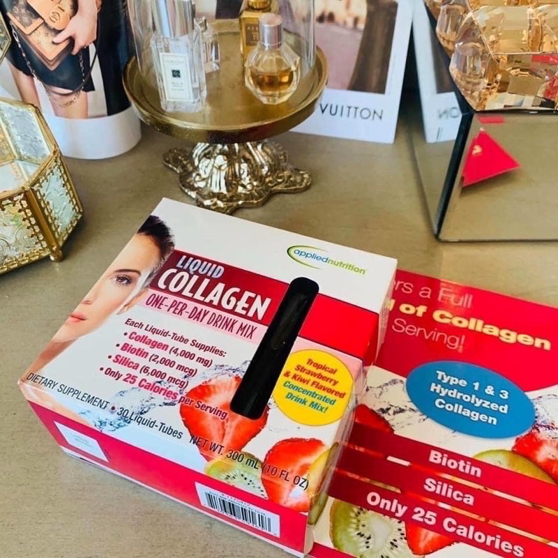 (25 ống) Nước Bổ Sung Collagen cao cấp Easy to take Liquid ống của Mỹ USA