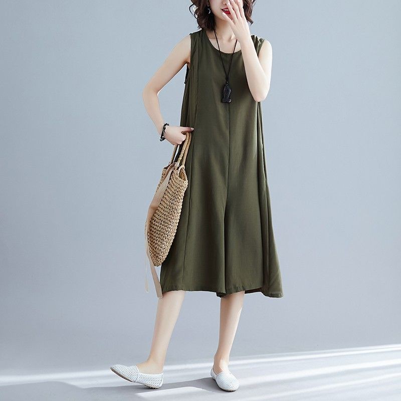 [ORDER] Quần yếm lửng nữ bigsize ống rộng giả váy (fit 70kg) - Có ảnh thật | BigBuy360 - bigbuy360.vn