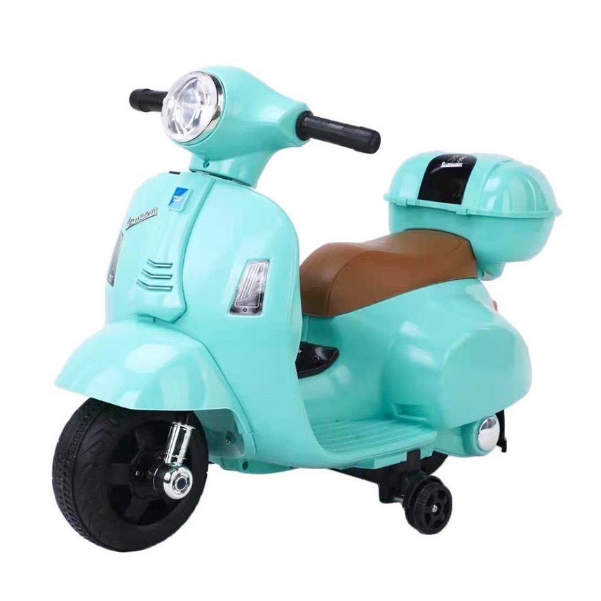 Xe máy điện trẻ em Q518 cao cấp - Xe máy Vespa điện sang chảnh cho bé