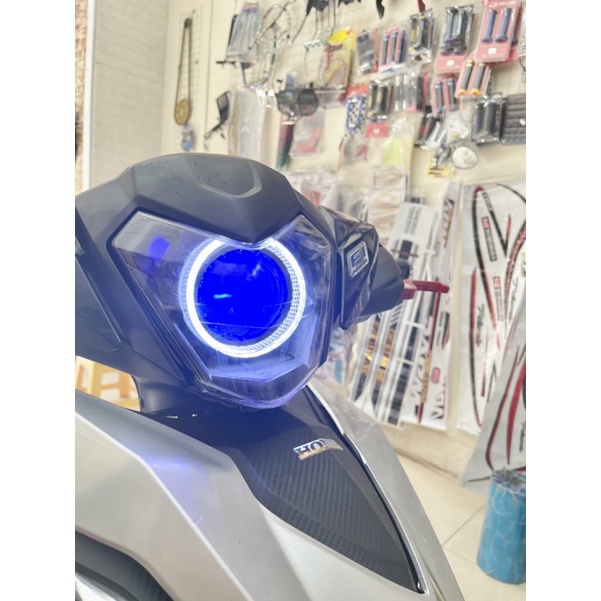 Bi pha E7 laser 63W độ ô tô, xe máy. Chip 6+6 pha mạnh nhiệt 6000k. Ánh sáng mịn. BH 12 tháng