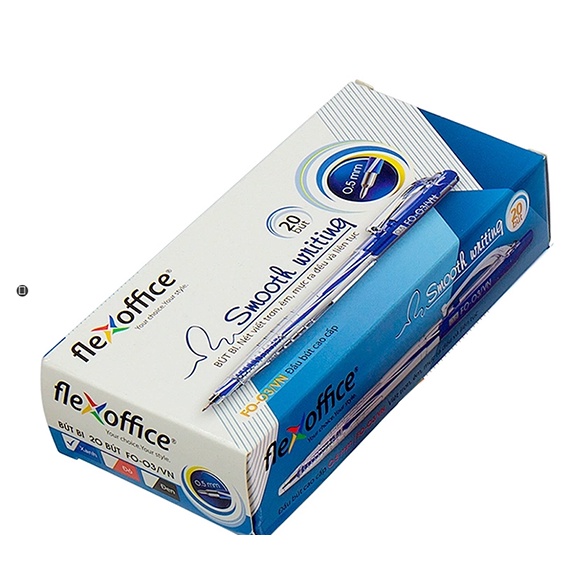 Viết bi bấm TL, FO-03/VN (20 cây/hộp). Bút bi bấm. Có 3 màu Xanh, Đỏ, Đen.