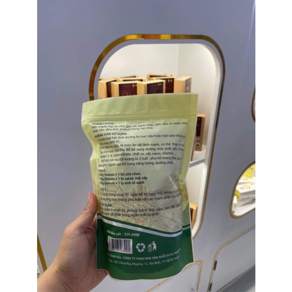 Granola siêu hạt ăn kiêng ngũ cốc giảm cân dinh dưỡng eat clean không đường thêm hạt Macca