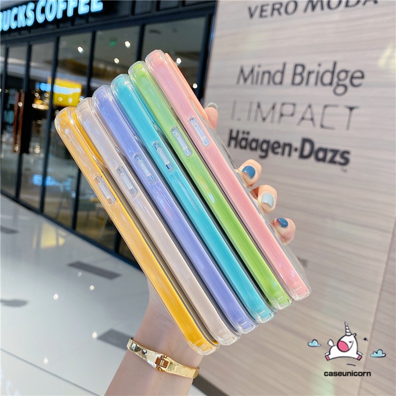 Ốp Điện Thoại TPU Mềm Trong Suốt Chống Sốc Chống Rơi 3 Trong 1 Cho iPhone 11 12 13 Pro MAX 7 8 Plus X XR XS MAX SE 2020