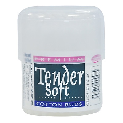 Tăm bông ngoáy tai Tendersoft hộp 100 que