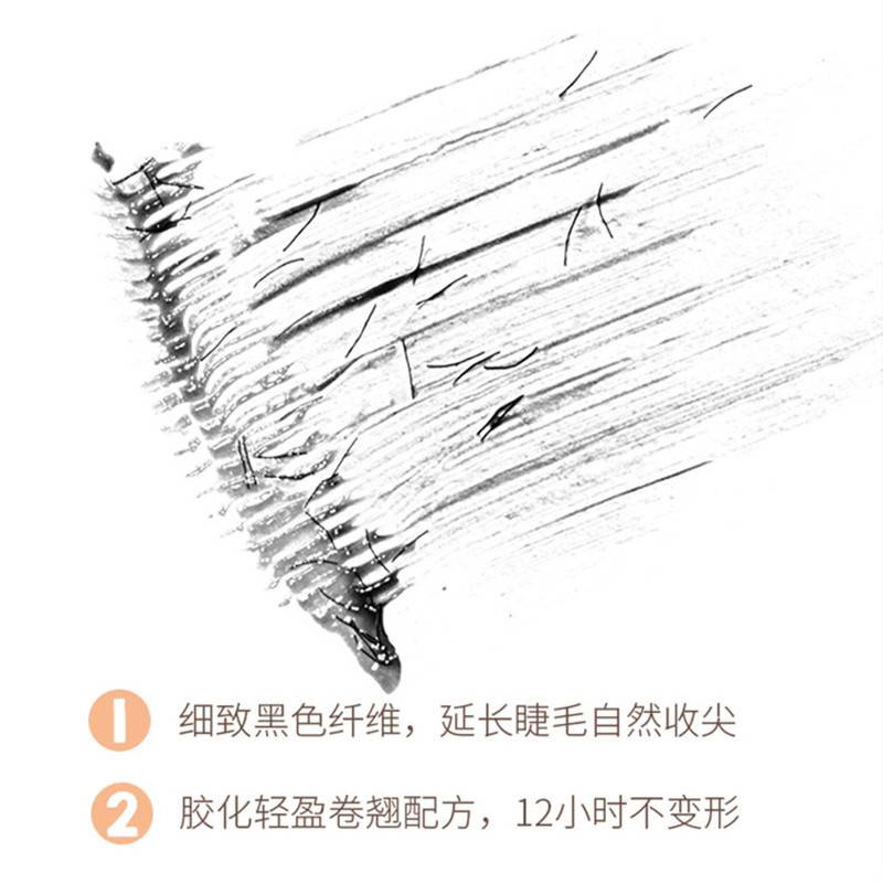 [Hàng mới về] Mascara đầu cọ mảnh chống nước với 2 màu bắt mắt tiện lợi | BigBuy360 - bigbuy360.vn
