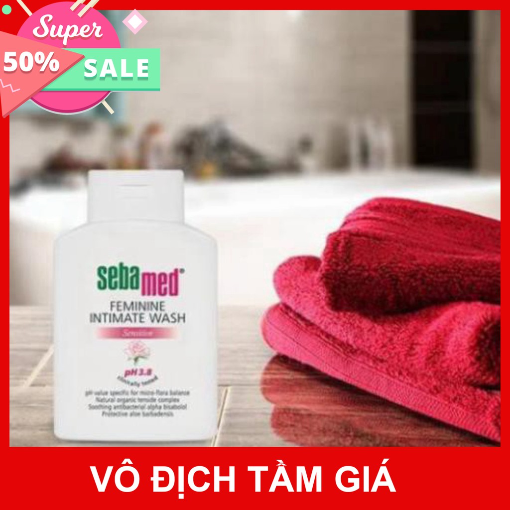 [CHÍNH HÃNG] Sebamed Dung Dịch Vệ Sinh Phụ Nữ Chuẩn Cân Bằng pH Vùng Kín Feminine Intimate Wash pH3.8 50ml