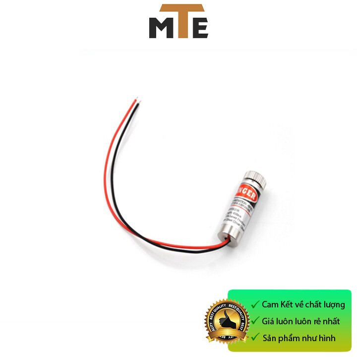 Đầu phát tia laze 3-5V 5MW - Module laser sáng đỏ chữ thập 12mm có điều chỉnh tiêu cự