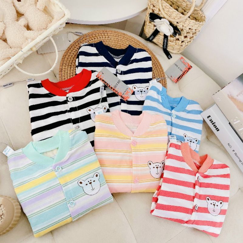 Body Dài Tay Sơ Sinh Vải Cotton, Nhiều Mẫu Cho Bé Trai Bé Gái DK