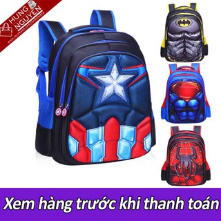 Balo/hộp bút siêu nhân 3D cao cấp cho bé 6 đến 10 tuổi