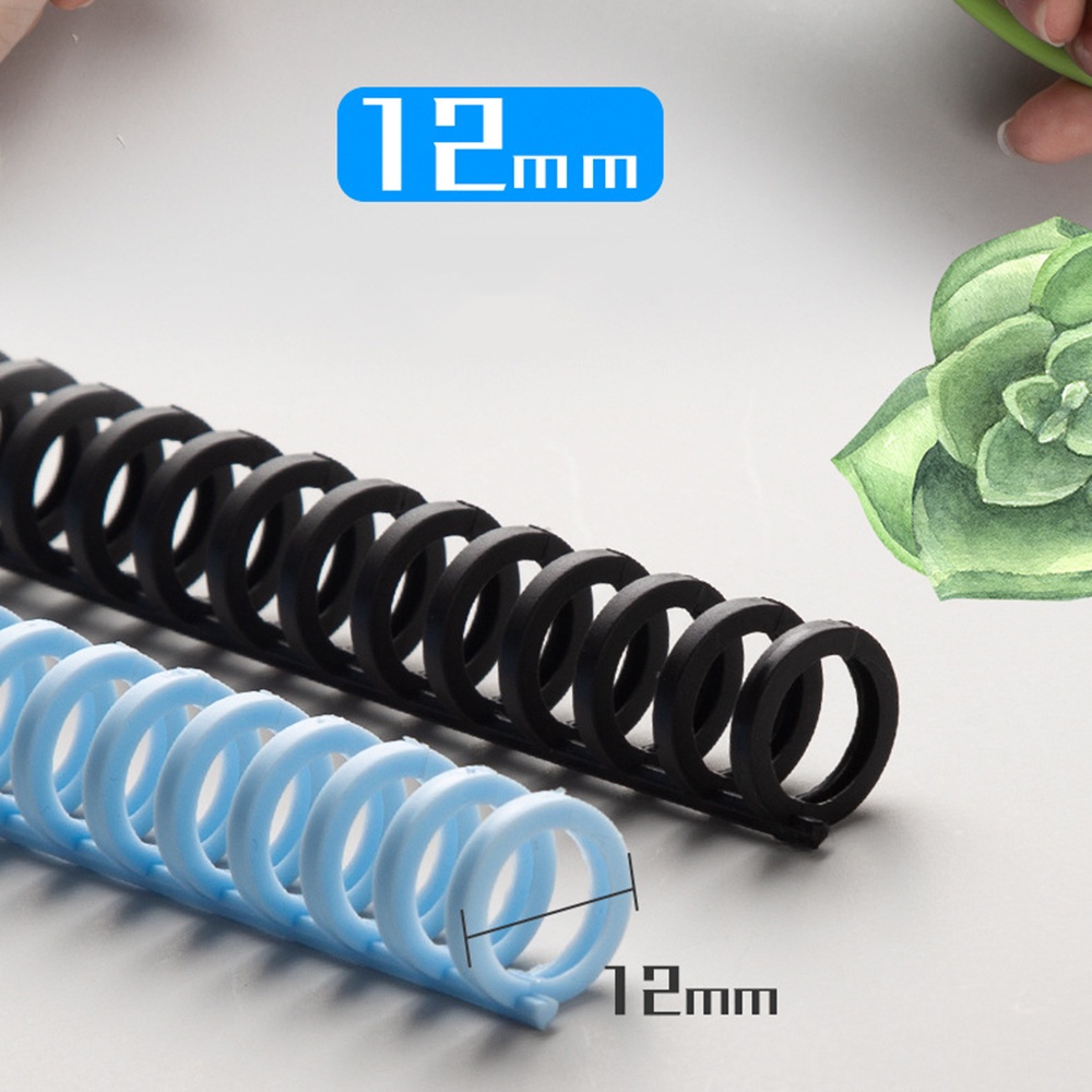 Set 10 còng nhựa 30 lỗ dùng để cố định sổ tay 6 màu 85 tờ