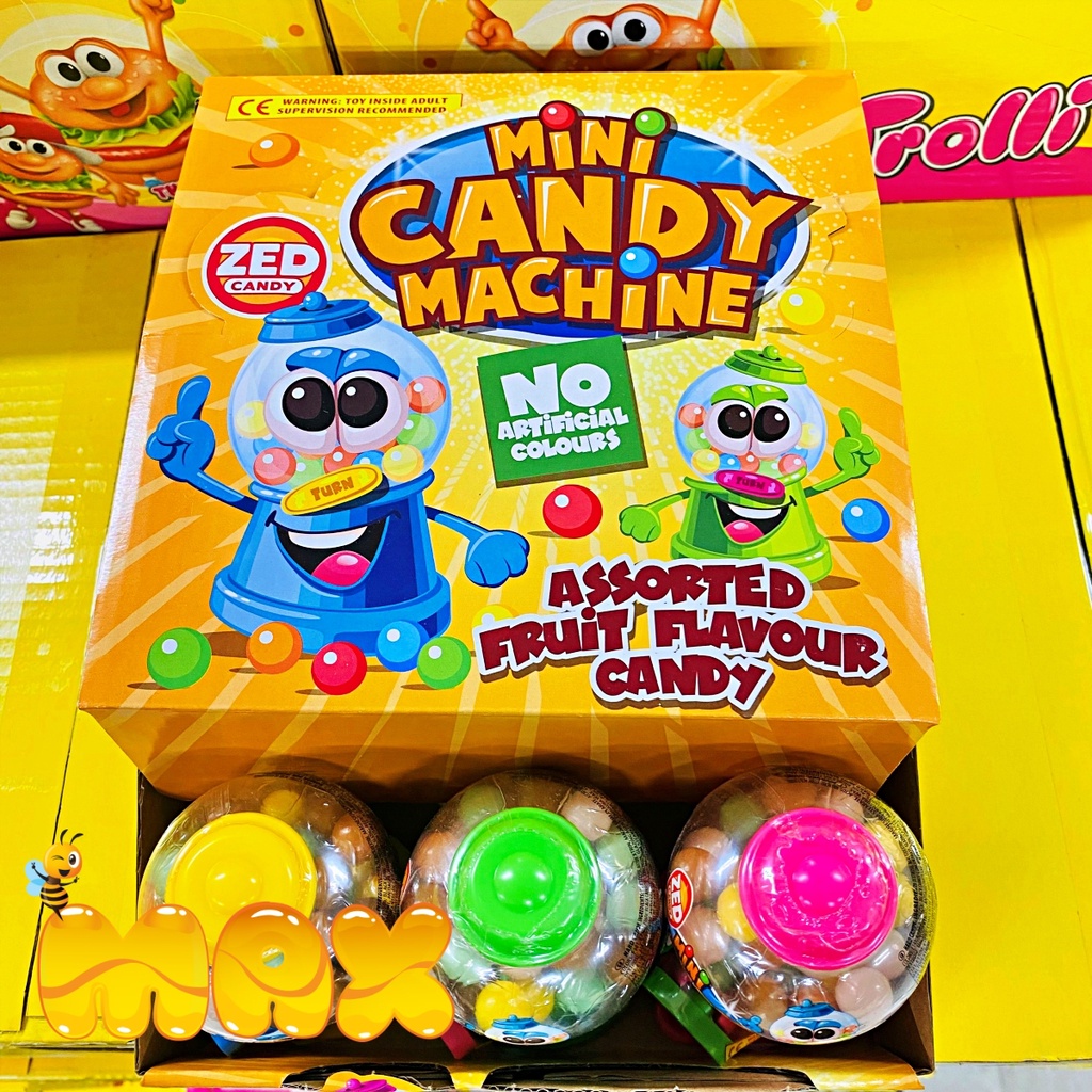 Máy Bán Kẹo Mini Candy Machine , Kẹo Đồ Chơi Cho Bé 35gr Vị Hoa Quả Zed Candy BeeMax