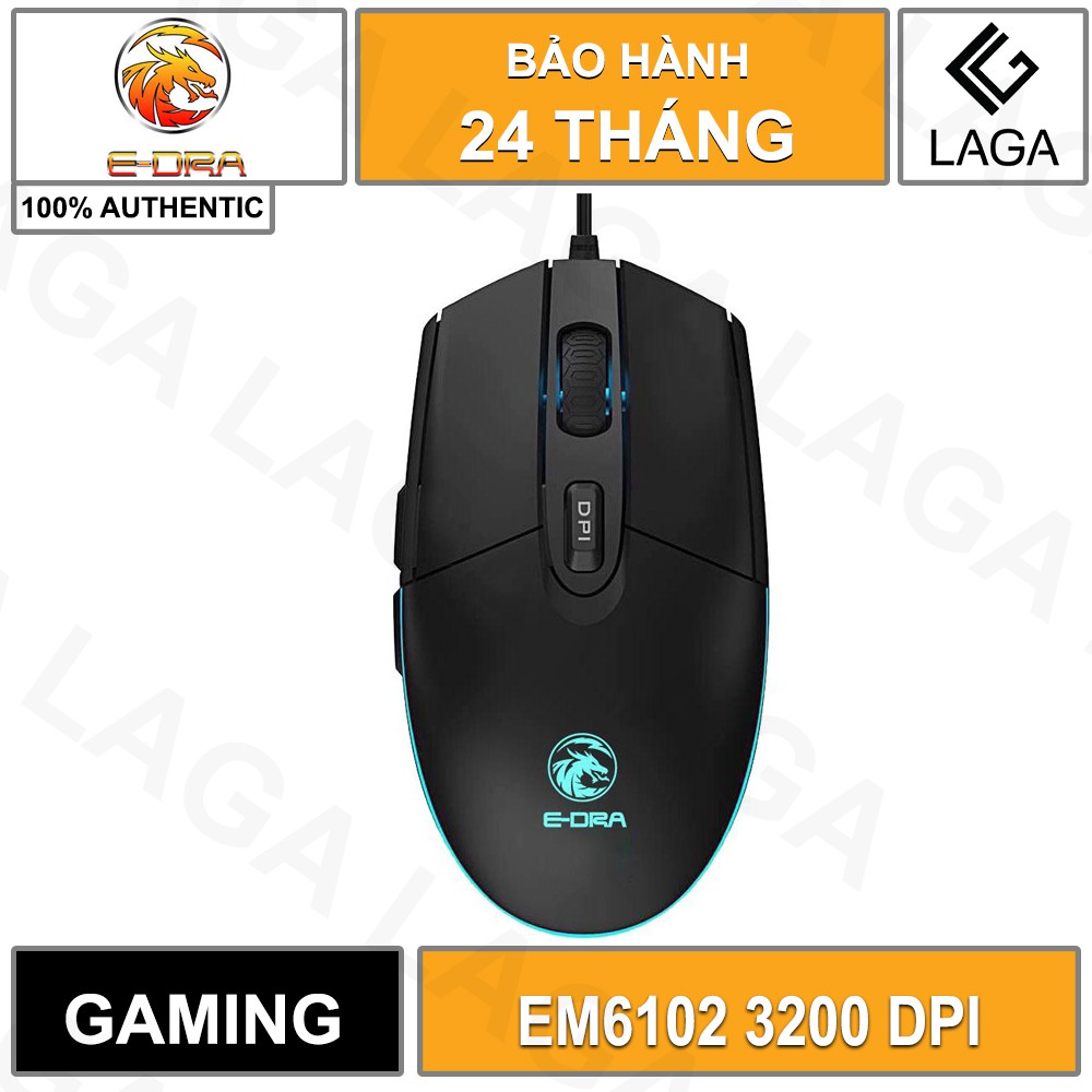 Chuột Gaming E-Dra EM6102 3200 DPI LED