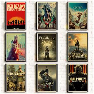 Áp Phích Treo Tường In Hình Game Cổ Điển Chất Lượng Cao Trang Trí Nội Thất