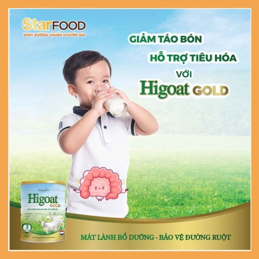 Sữa dê Higoat Gold số 1 cho bé dị ứng đạm sữa bò lon 400g/800g
