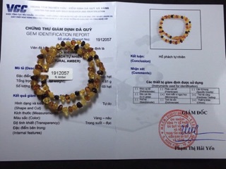 Bộ vòng hổ phách Amber