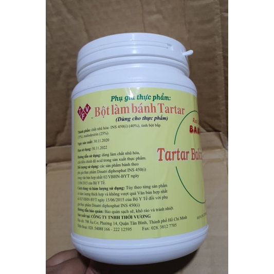 BỘT LÀM BÁNH TARTAR 50GRAM